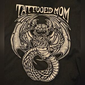 Black Tattooed Mom t shirt size XL